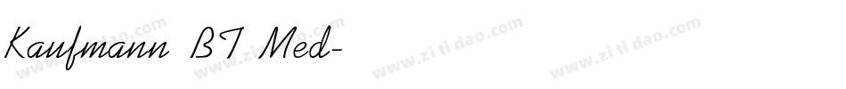 Kaufmann BT Med字体转换